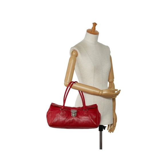 Pre Loved Prada Rolled Leather Shoulder Bag - Picture 10 of 11